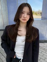 ラヴィズム 小新店(LUVISM)&nbsp;韓国/顔周りレイヤー/おくれ毛/ベージュ/ダブルカラー/西区/小新