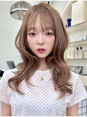 ココアベージュ/小顔/オリーブグレー/髪質改善/縮毛矯正/新宿