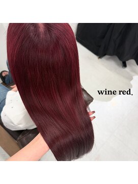 ハピネス 梅田茶屋町店(HAPPINESS) ブリーチなしダブルカラーワインレッド