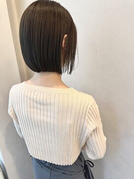 【LASIA大分/牧駅徒歩5分】シンプルボブ/オリーブベージュ