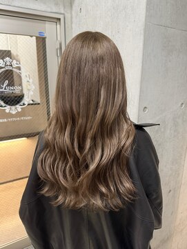 ルノン(LUNON) 黒髪クラゲヘアーオリーブグレー小顔ココアベージュ