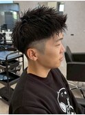 MEN’S/リバースセンターパート/ニュアンスパーマ/新宿