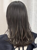 シベルバレー 横浜(sibell) セミロングレイヤーカット顔周りレイヤーウルフハッシュカット