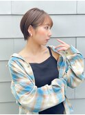ハンサムショート/丸みショートボブ/20代30代40代50代/顔周り