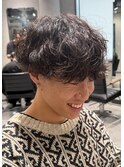 波巻きパーマ