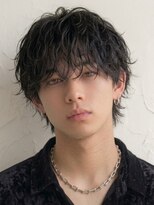 グロウ 天神店(growth)&nbsp;ツーブロックシャドウパーマ韓国風ナチュラルマッシュ