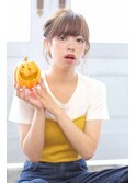 ☆ハロウィンヘアアレンジ☆ボブでもルーズアップスタイルに。