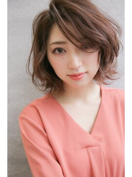 ラクヘアー 六本松店(rak hair) ナチュラルなひし形ボブ