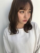 アンアミ オモテサンドウ(Un ami omotesando) 【Unami】　シースルーバング・ミディアム　島田梨沙
