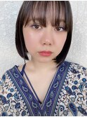 ナチュラル耳かけボブ