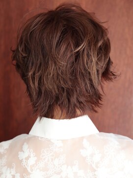 ヘアカラーカフェ 神戸六甲店 (HAIR COLOR CAFE) 【40代50代に人気の白髪染めアッシュ】カールボブ