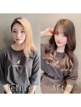 あるじゃんすー 仙台店 ホワイトベージュ#シールエクステ#大人ヘルシーヘア#仙台