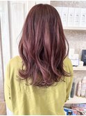 福山市美容室Caary 大人女子☆秋のボルドーピンクカラー