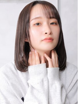 クラッチ トリートメント アンド ヘッドスパ 江坂(CLUTCH) 大人可愛い小顔美髪ツヤ髪ミディアムレイヤー薄めバングA1