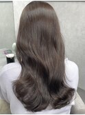 髪質改善カラー ラテグレー