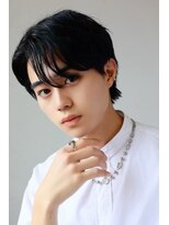 メンズカット バイ ソイクフ(メンズカット by SOY-KUFU)&nbsp;MEN’SHAIRカルマパーマアッシュブラックマッシュヘア