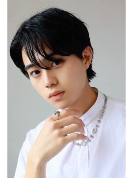 メンズカット バイ ソイクフ(メンズカット by SOY-KUFU) MEN’SHAIRカルマパーマアッシュブラックマッシュヘア