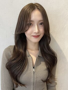 ノイ(noi) 顔周りレイヤーカットくびれヘアミルクティーベージュカラー