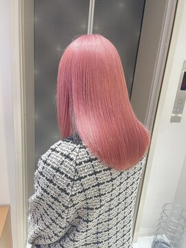 ロンドシェリ 仙台(Lond Cheri) ペールピンク ケアブリーチ ダブルカラー 髪質改善