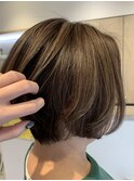 白髪ぼかしハイライト,透明感ベージュ,美肌カラー/草加