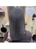 髪質改善ストレート×グレージュカラー