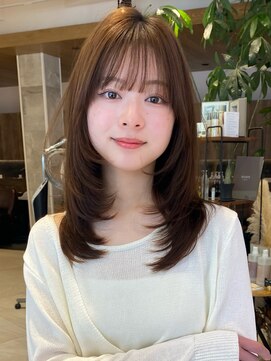 グランド(GRAND) ベビーバング/ブラウンアッシュ/20代/30代/表参道【平島】