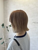 プリンプ トータルビューティ(PRIMP.total beauty) ミルクティーベージュ　結べるボブ　レイヤーボブ