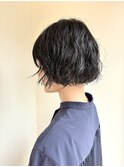 リップラインパーマボブサイド