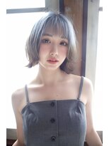 アール 北千住店(ar) 外ハネボブ/グレーカラー/ 北千住