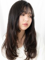 カバーヘア ブリス 大宮西口(COVER HAIR bliss) シースルーバング暖色系カラー姫カットロング//大宮20代30代