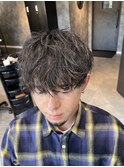 波巻きシャドウパーマ