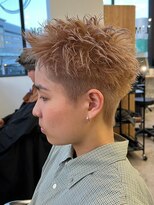 エルマーク 梅田(L-MARK) ダブルカラー/ブリーチ/ミルクティー/ヘアカラー/men's