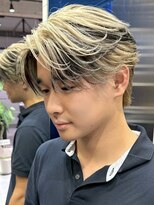 サンクマーケット 渋谷(cinq MARKET) 渋谷メンズケアブリーチアンブレラカラーセンターパート韓国◆