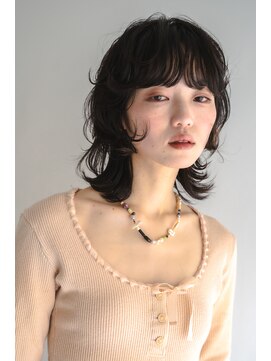 ウィットサークル(wit circle) レイヤーパーマ/ハッシュカット/ミディアム/レイヤーカット