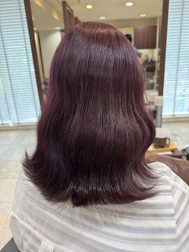 ファブ 千葉店(FaB) 【ブリーチなしダブルカラー×ワインブラウン】