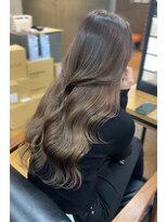 ヘアカロン 熊本本店(Hair CALON)&nbsp;ブリーチなしハイトーンカラーミルクティーベージュ初カラー
