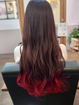 lisse hair care salon 本厚木店【3月5日NEW OPEN(予定)】の写真/天然由来成分配合のオーガニックカラーで髪に優しく、艶やかで上品な仕上がりに。【本厚木駅】