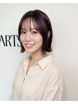 ハーツオオサカ(HE:ARTS OSAKA)&nbsp;軽めくびれボブスタイル韓国トレンド