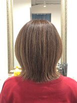 ヘアー グリーン(hair green) 30代40代50代/白髪ぼかしハイライト/くびれボブ