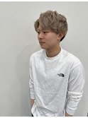 ミルクティーベージュ×マッシュショート