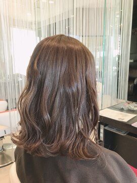 アース 高崎店(HAIR & MAKE EARTH) ブリーチなしでオリーブベージュ