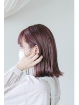 ホワイトルーム(White Room) 【今からの季節に♪】パープルベージュの切りっぱなしボブ