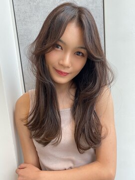 ノク(nok) セミロングイヤー_ブラウンアッシュ