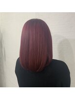 クラン ヘアーアンドスタジオ(CLAN hair & studio) #ワインレッド#ブリーチ#暖色#韓国#沖縄宜野湾