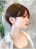 前髪長め大人スッキリハンサムショート/表参道/30代40代50代