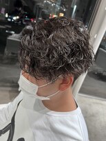 ブランコジーサウス(BLANCO G South) 波巻きスパイラルパーマ×かき揚げバング