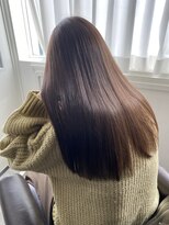 ミント 鳳(Mint.)&nbsp;30代40代艶感ストレート☆髪質改善カラーミルクティーベージュ