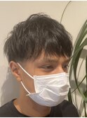 王道マッシュツーブロックショート
