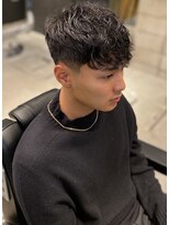 フランクスバーバーザスタンド(Frank’s barber the stand)&nbsp;スペインカール　クラウドマッシュ　ローテーパーフェード