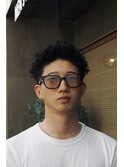 刈り上げ2ブロックスパイキーツイストメンズショート